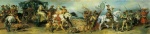 Hans Makart - Peintures - Le défilé du jubilé (groupe de chasse avec proies sur un char)
