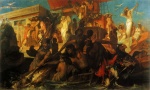 Hans Makart - paintings - Die Niljagd der Kleopatra