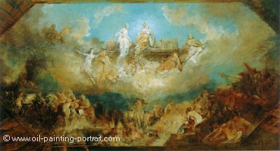 Sinking of the Nibelung stronghold into the Rhine
