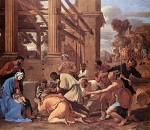 Nicolas Poussin - Bilder Gemälde - Adoration of the Magi