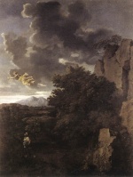 Nicolas Poussin - Bilder Gemälde - Hagar and the Angel