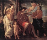 Nicolas Poussin - paintings - Inspiration of the Poet
