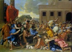 Nicolas Poussin - Bilder Gemälde - Rape of the Sabine Women