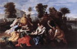 Nicolas Poussin  - Peintures - Moïse trouvé