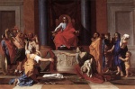 Nicolas Poussin  - Bilder Gemälde - The Judgment of Solomon