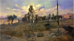 Charles Marion Russell - paintings - Bringing Home the Spoils