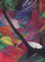 Franz Marc - Peintures - Chevreuils dans la forêt