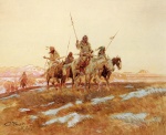 Charles Marion Russell - Peintures - Chasse 