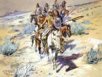 Charles Marion Russell - paintings - Return of the Warriors