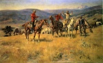 Charles Marion Russell  - paintings - When Law Dulls the Edge of Chance