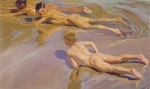 Joaquin Sorolla y Bastida - paintings - Children on the Beach