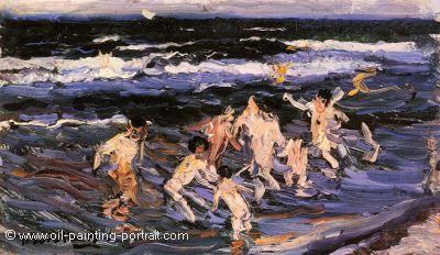 Ninos En El Mar
