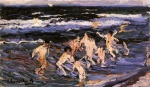 Joaquin Sorolla y Bastida  - Peintures - Ninos En El Mar