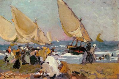 Sailing Vessels on a Breezy Day Valenencia