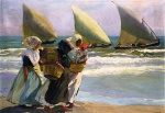 Joaquin Sorolla y Bastida  - paintings - Three Sails