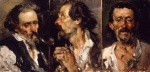 Joaquin Sorolla y Bastida  - paintings - Tres cabezas de estudio
