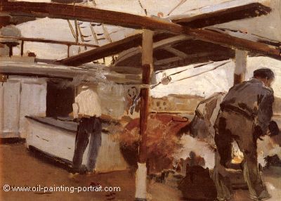 Two Men on a Deck