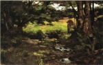 Theodore Clement Steele - Bilder Gemälde - Brook in Woods