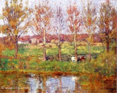 Cows by the Stream