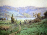 Theodore Clement Steele - Bilder Gemälde - In the Whitewater Valley near Metamora