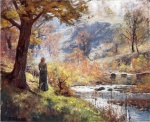 Theodore Clement Steele - Peintures - Matin au bord du ruisseau