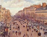 Camille  Pissarro - paintings - Boulevard Montmartre on a Sunny Afternoon