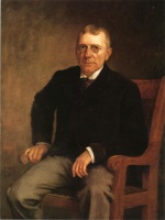 Theodore Clement Steele - Bilder Gemälde - Portrait of James Whitcomb Riley