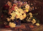 Theodore Clement Steele  - paintings - Still Life with Peonies
