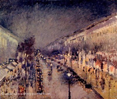 The Boulevard Montmartre at Night