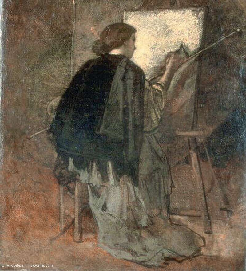 American pupil painting