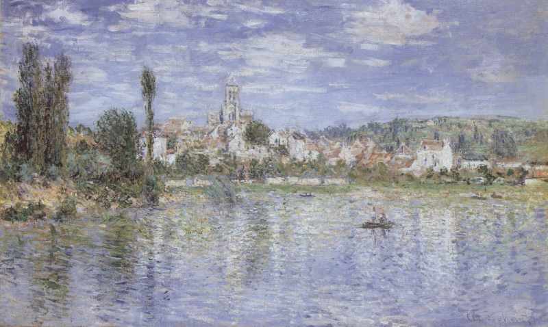 Ansicht von Vetheuil im Sommer