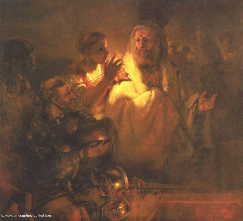 Apostel Petrus verleugnet Christus