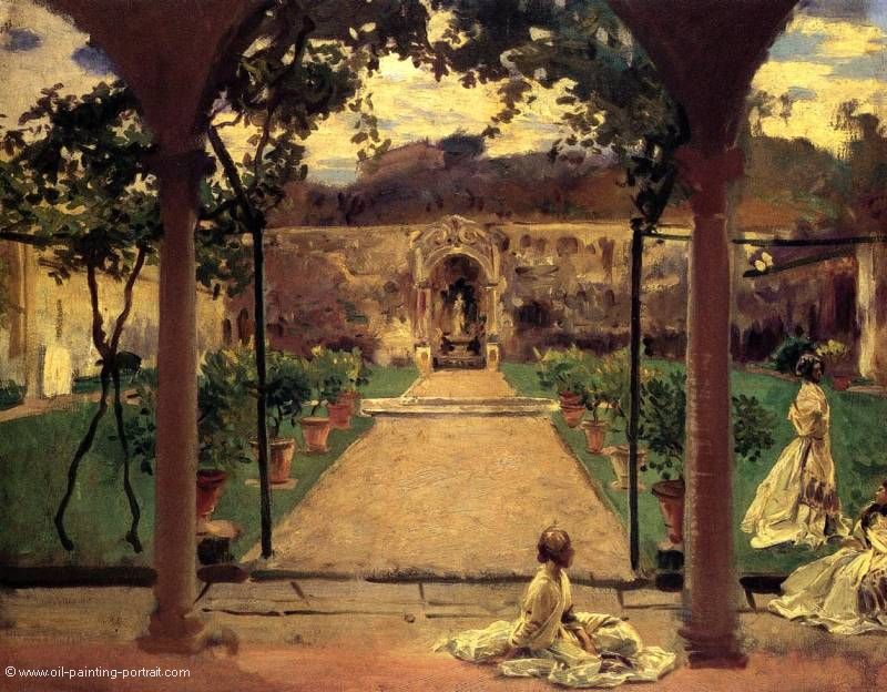 At Torre Galli Ladies in a Garden