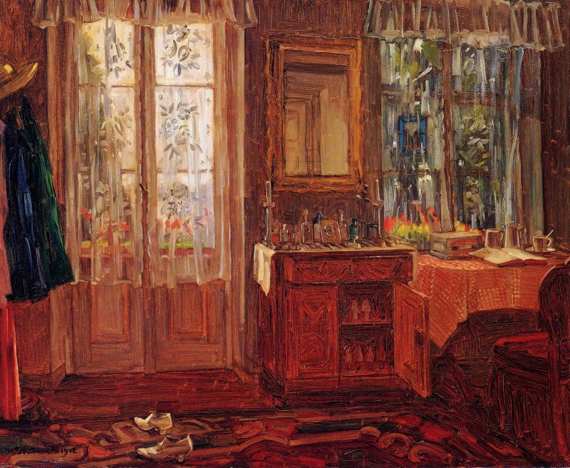 Balkonzimmer Interieur am Starmberger See