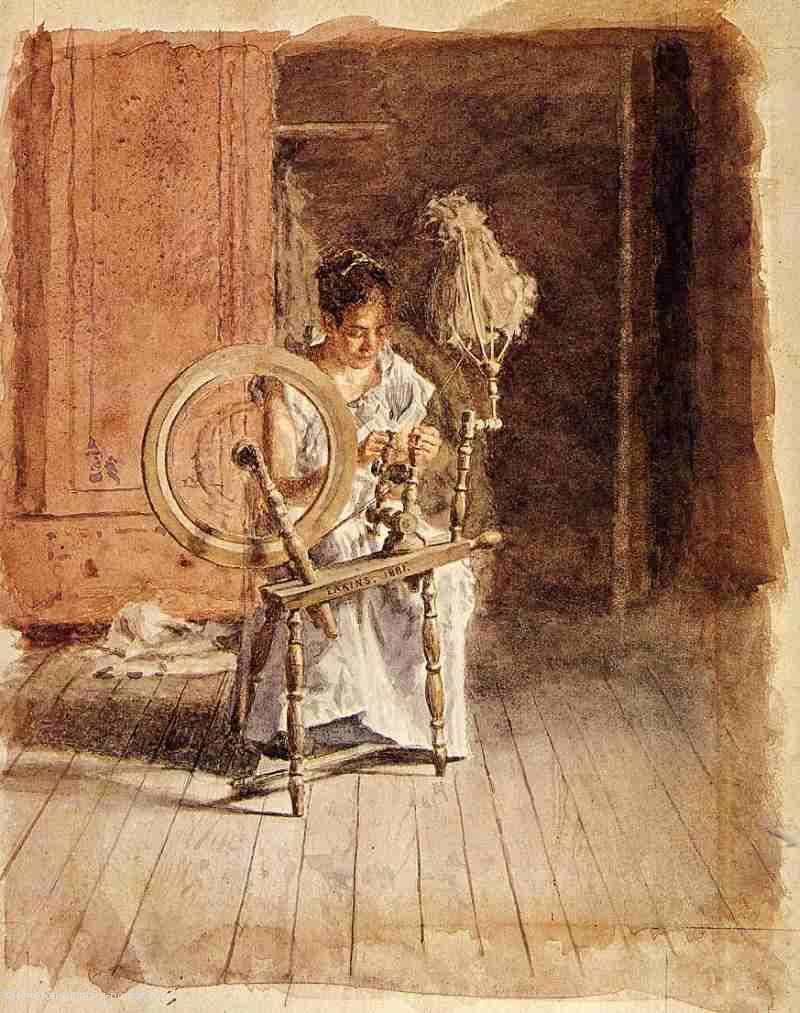 Beim Spinnen