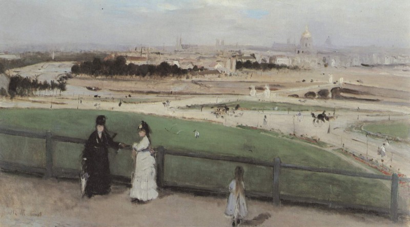 Blick auf Paris vom Trocadero