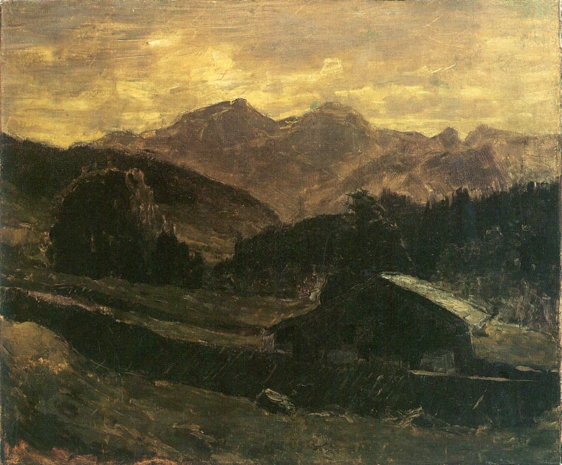 Blick auf den Hochkalter, Hintersee
