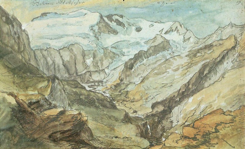 Blick in das Lauental mit Geltengletscher und Geltenhorn