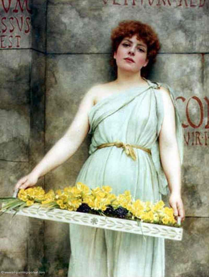 Blumenverkauferin