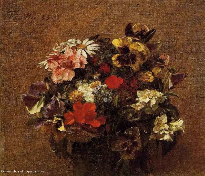 Bouquet of Flowers Pansies
