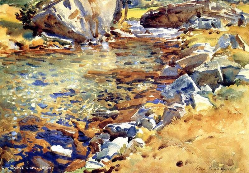 Brook among Rocks