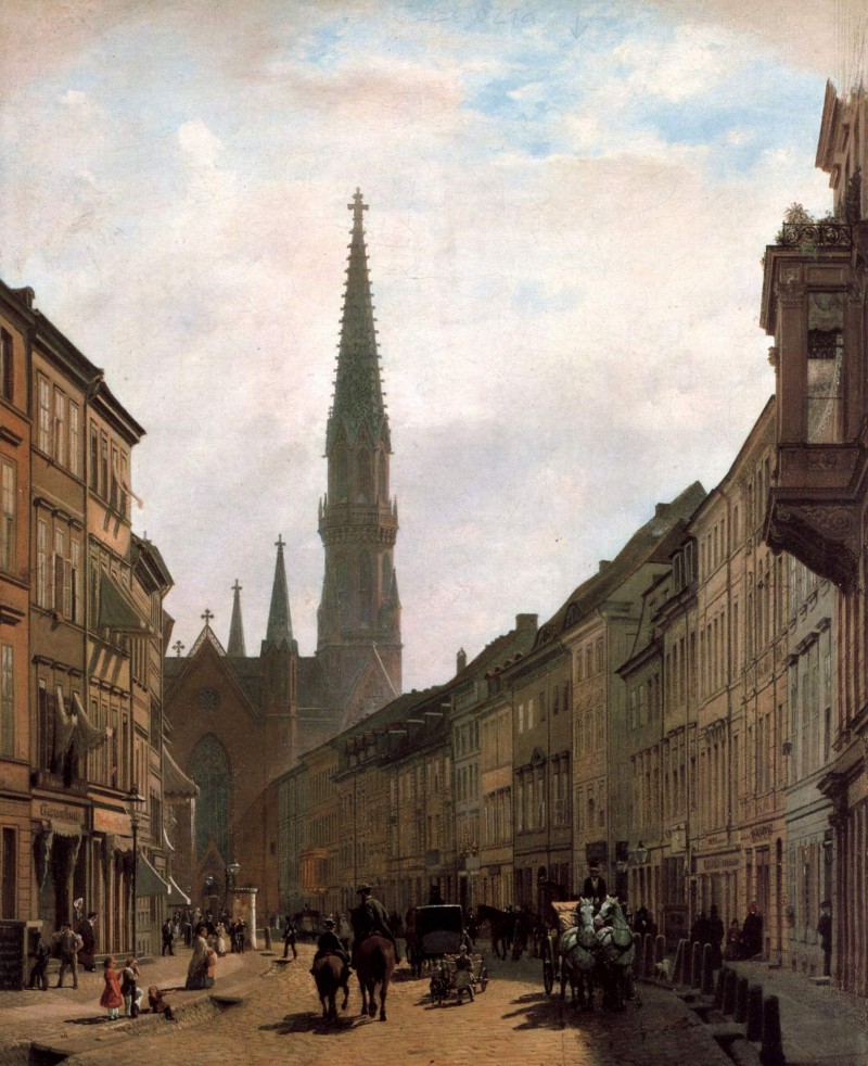Bruederstrasse und Petrikirche