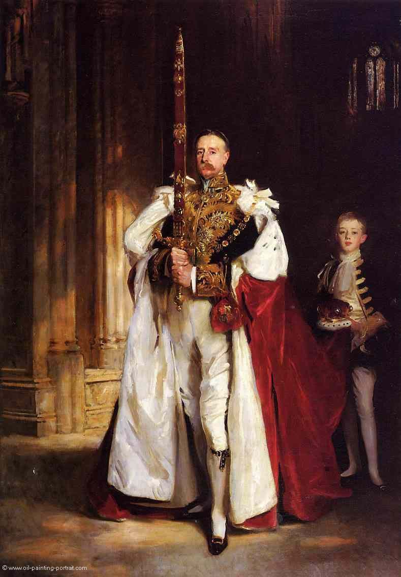 Charles Stewart Sixth Marquess of Londonerry Carrying the Great Sword of State at the Coronat