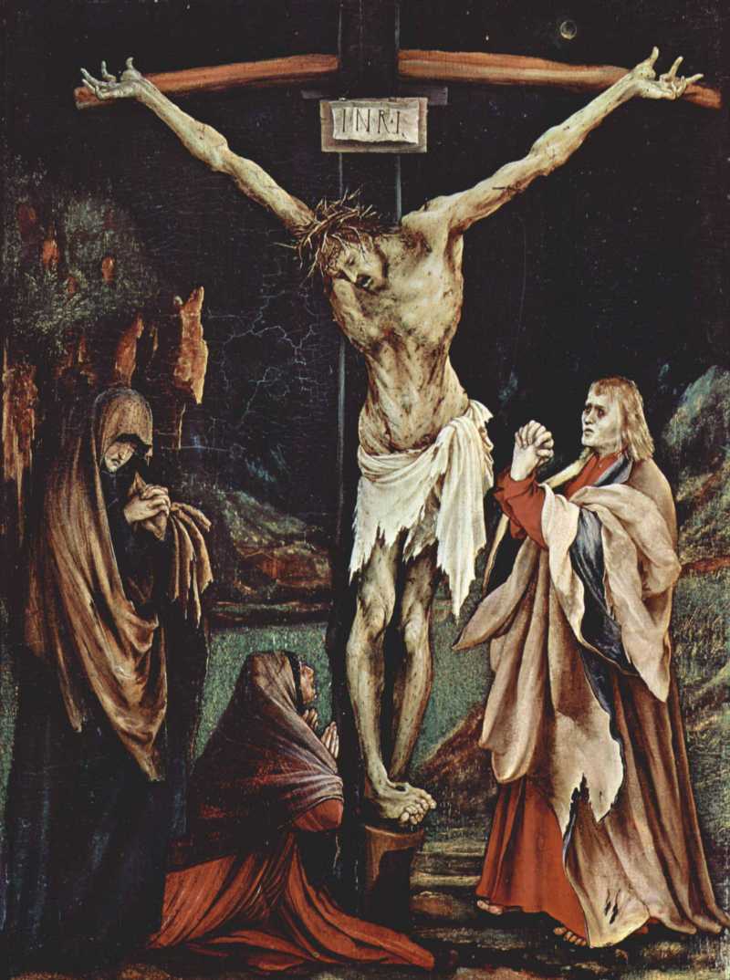 Christus am Kreuz, Maria Magdalena und Heiliger Johannes