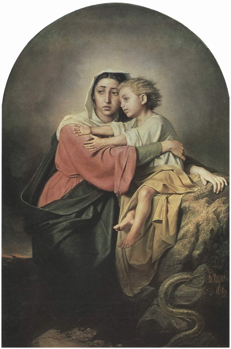 Christus und die Gottesmutter am Meer des Lebens