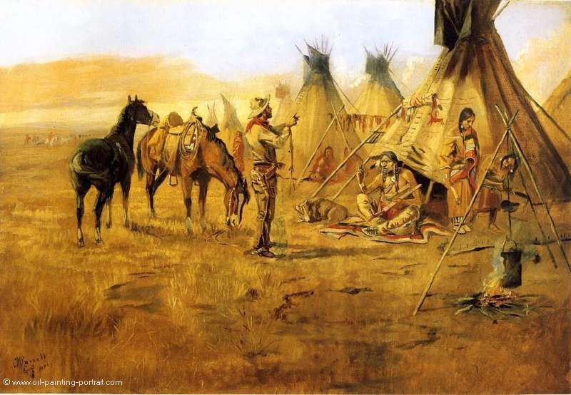 Cowboy Bargaining for an Indian Girl