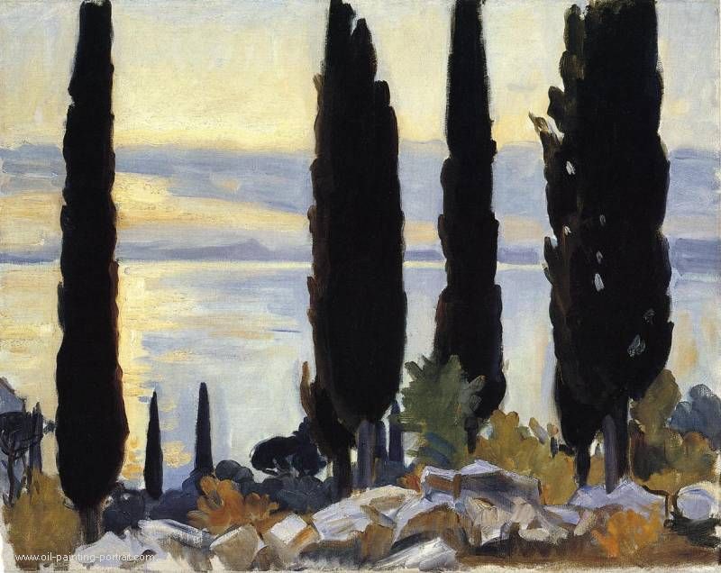 Cypress Trees at San Vigilio
