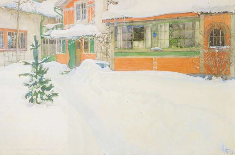 Das Haeuschen im Schnee