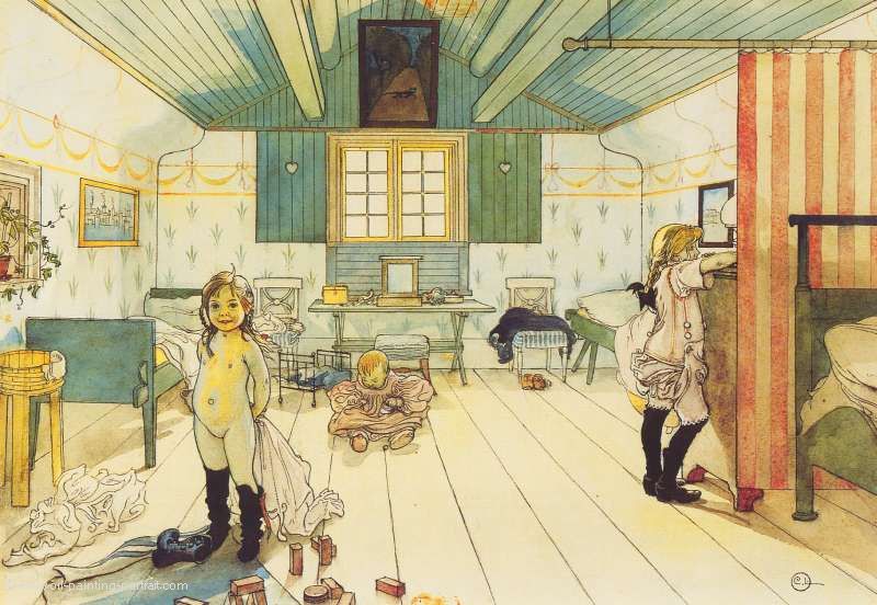 Das Zimmer von Mama und den kleinen Maedchen