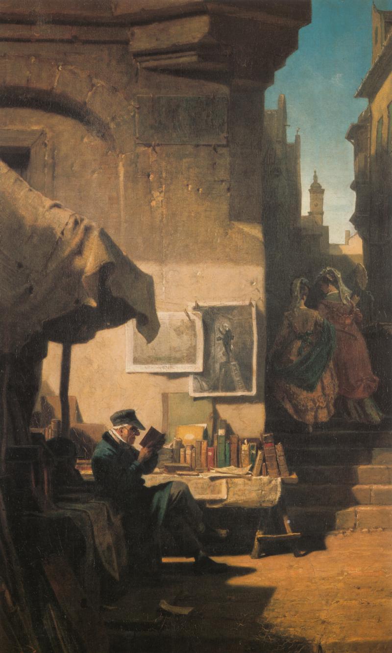 Der Antiquar | Spitzweg, Carl spitzweg, Malerei